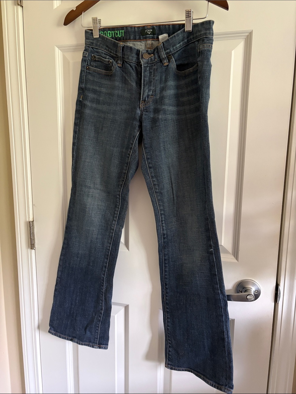 J. Crew Women's Bootcut Jeans in Dark Blue Wash